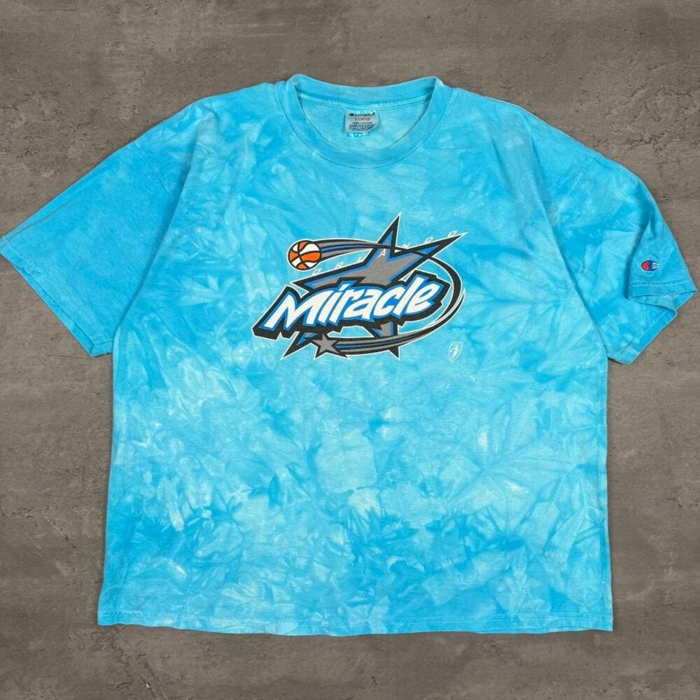 Vintage Champion WNBA Orlando Miracle Tie Dye T Shirt